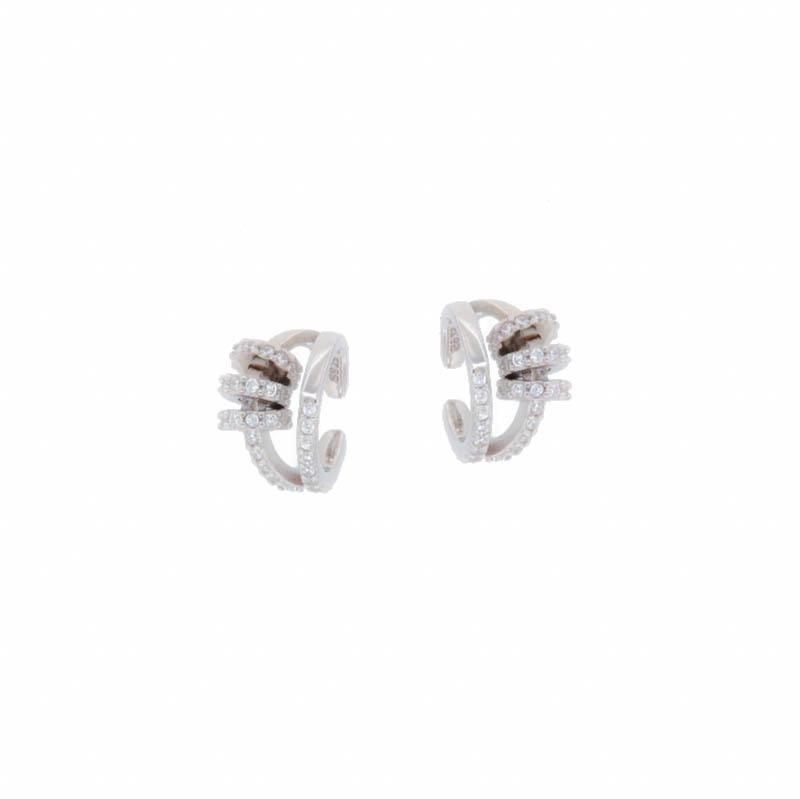 EAR CUFF ARGENTO ZIRCONE