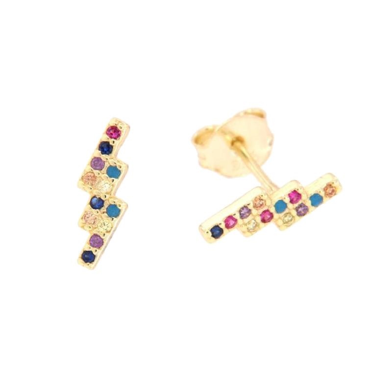ORECCHINO ARGENTO ZIRCONE 3PZ