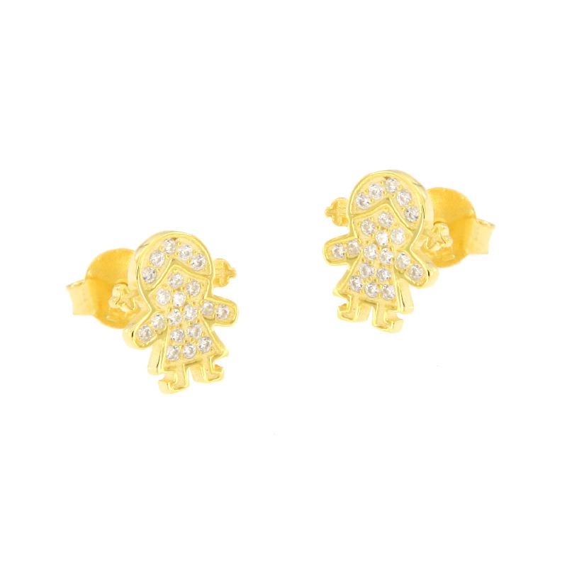ORECCHINO ARGENTO ZIRCONE 3PZ