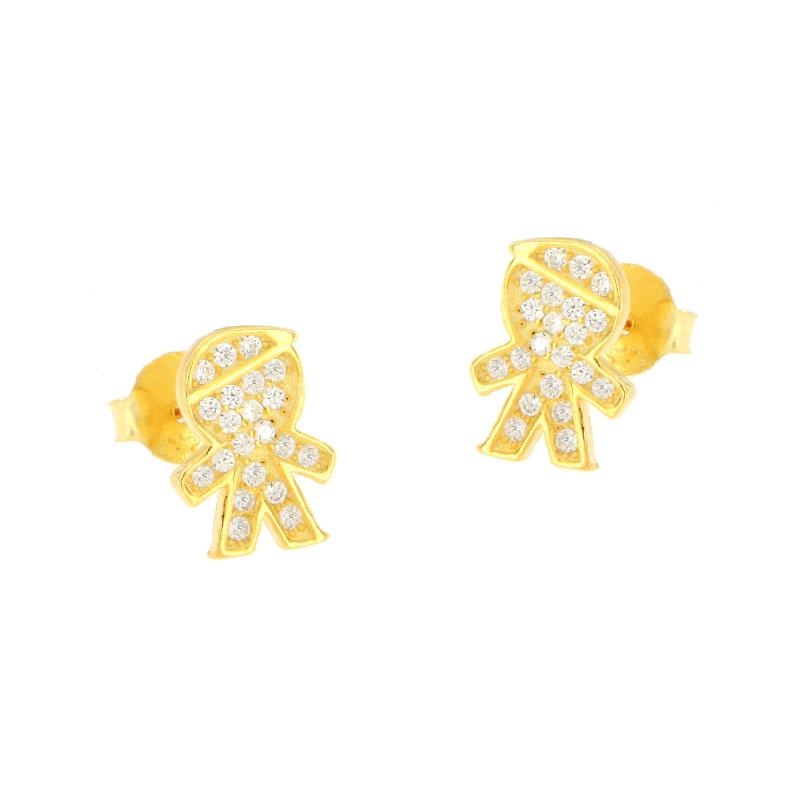 ORECCHINO ARGENTO ZIRCONE 3PZ
