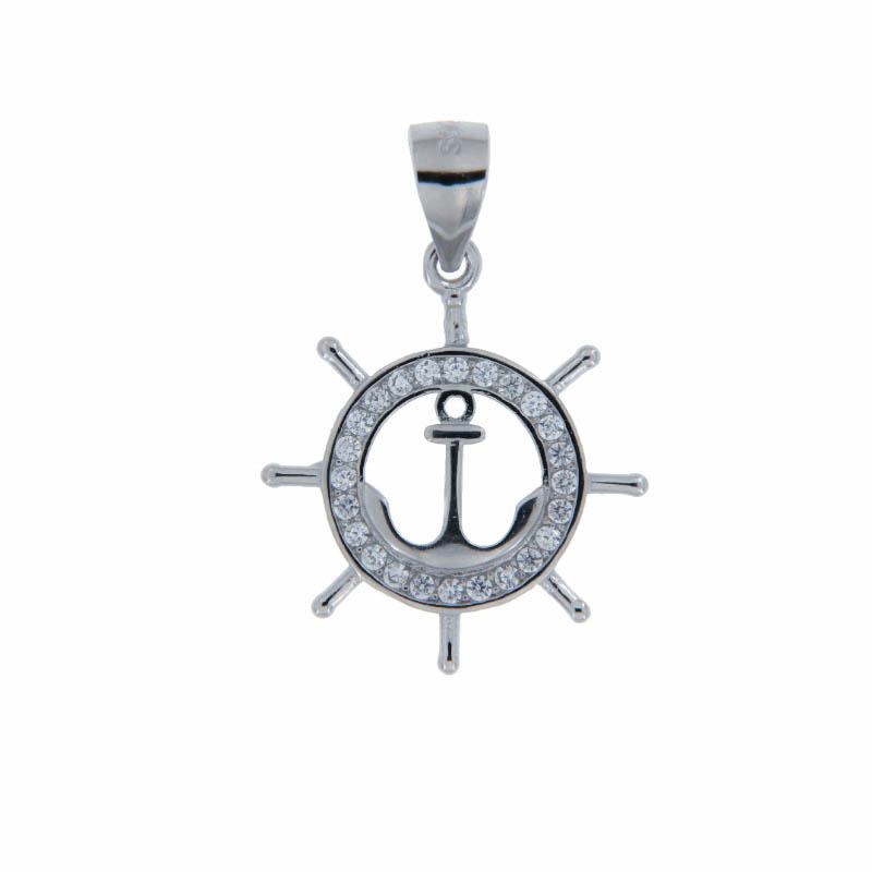 CIONDOLO ARGENTO ZIRCONE