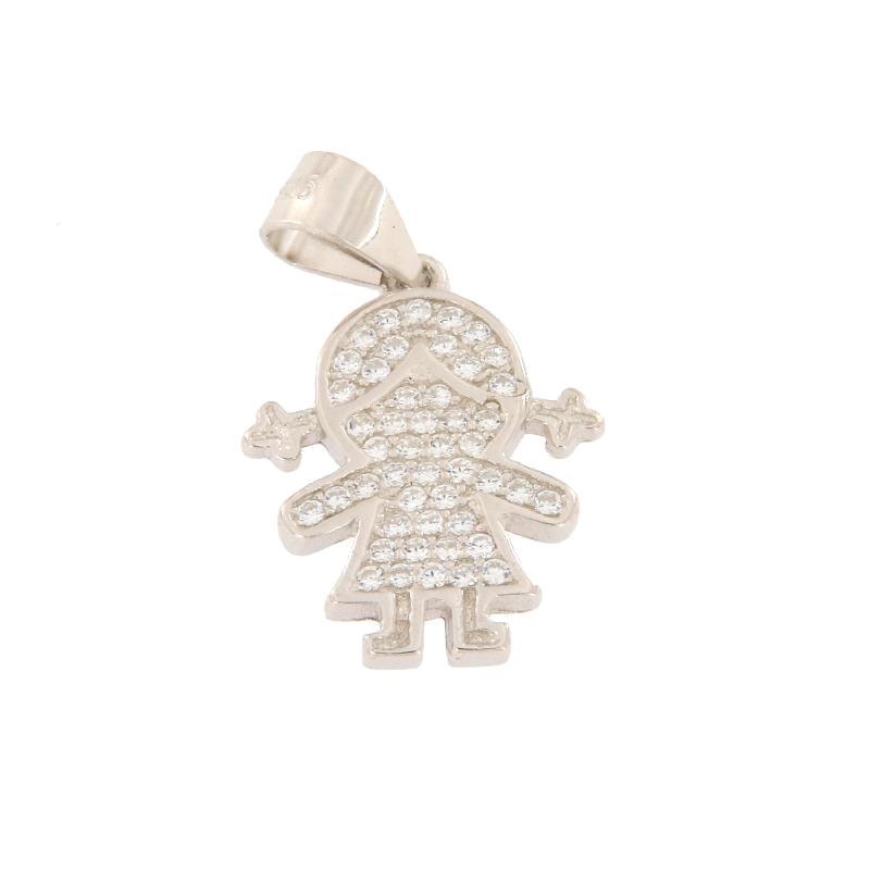 CIONDOLO ARGENTO ZIRCONE