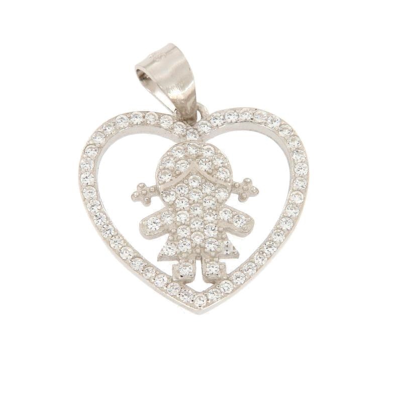 CIONDOLO ARGENTO ZIRCONE