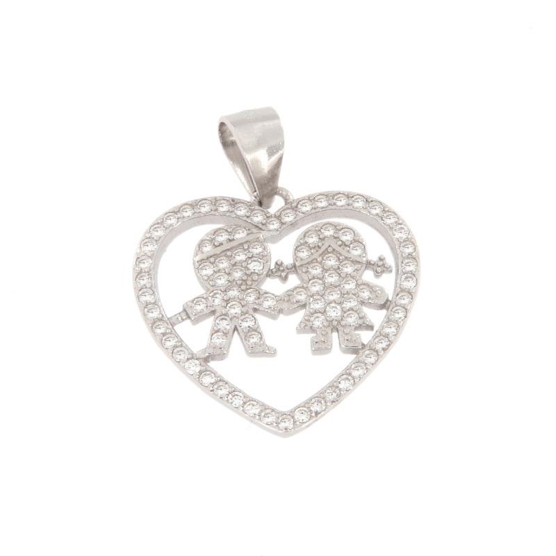 CIONDOLO ARGENTO ZIRCONE