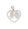CIONDOLO ARGENTO ZIRCONE