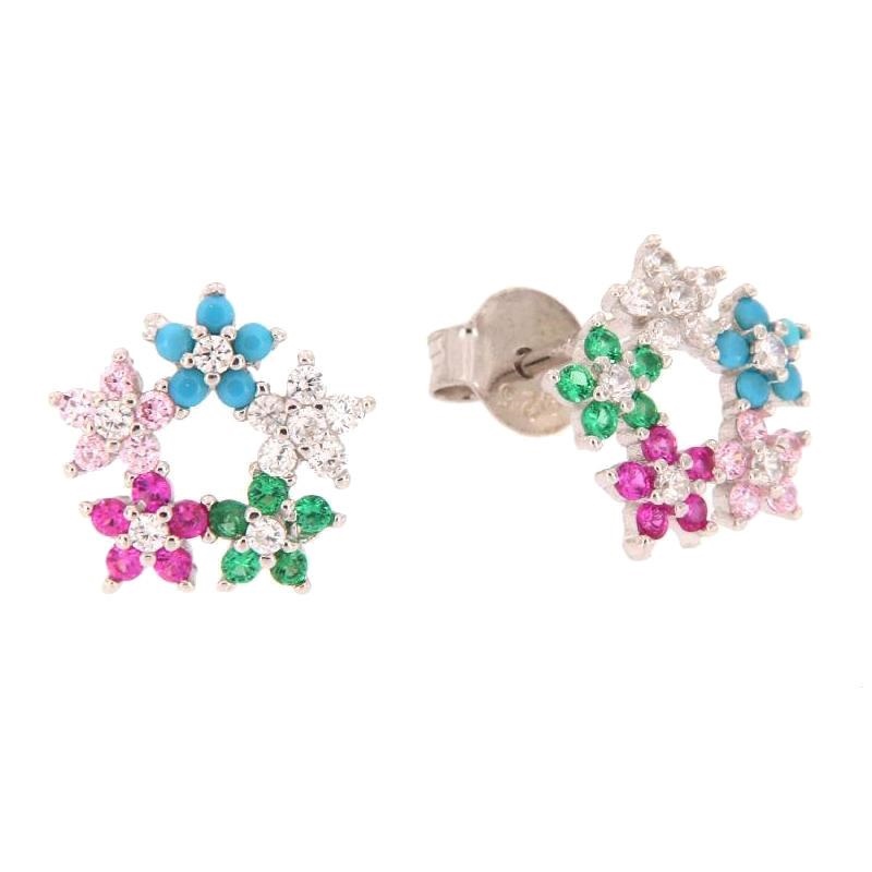 ORECCHINO ARGENTO ZIRCONE 3PZ