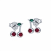 ORECCHINO ARGENTO ZIRCONE 3PZ