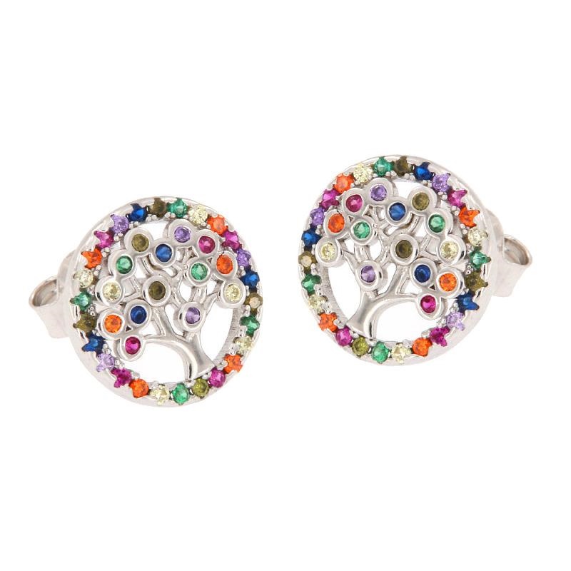 ORECCHINO ARGENTO ZIRCONE 3PZ