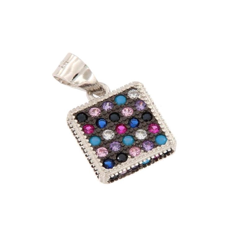 CIONDOLO ARGENTO ZIRCONE