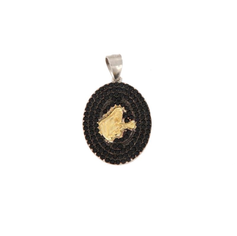 CIONDOLO ARGENTO ZIRCONE