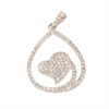 CIONDOLO ARGENTO ZIRCONE
