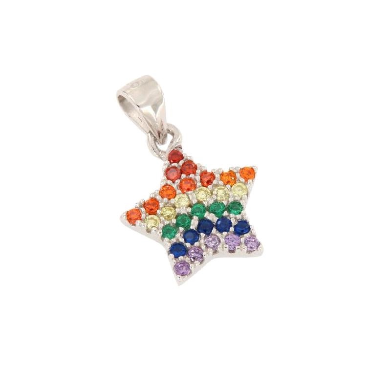 CIONDOLO ARGENTO ZIRCONE