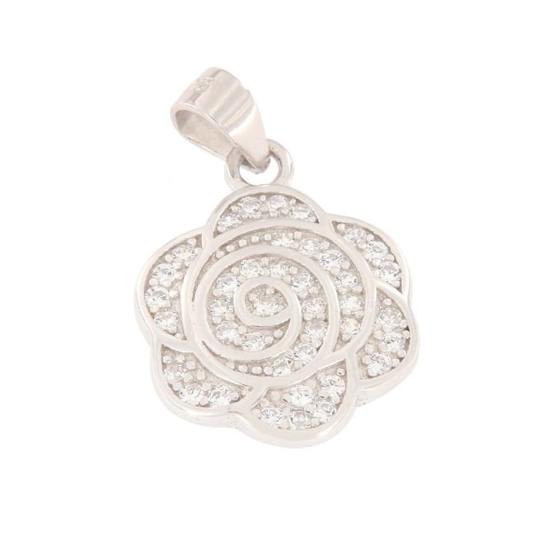 CIONDOLO ARGENTO ZIRCONE