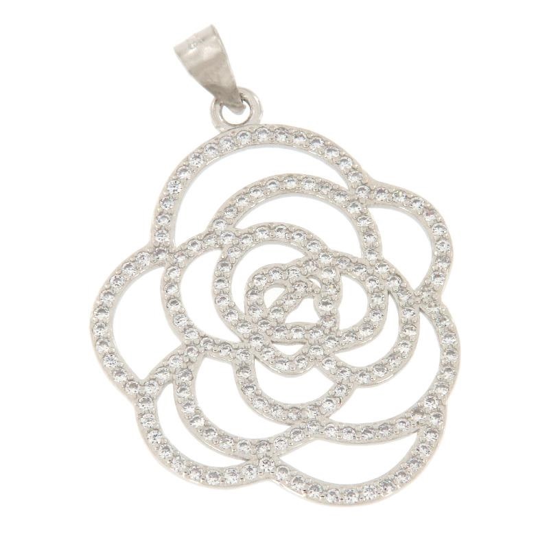CIONDOLO ARGENTO ZIRCONE