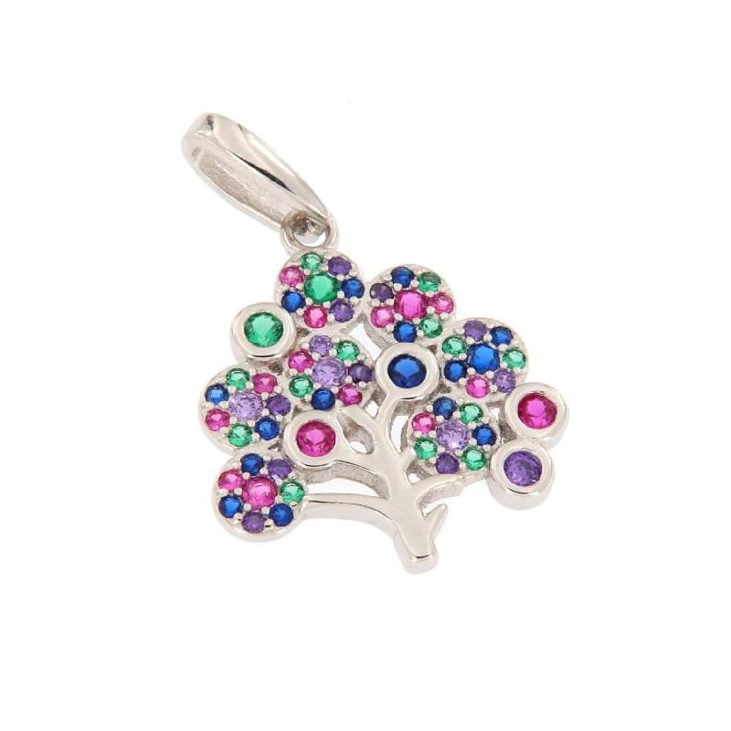 CIONDOLO ARGENTO ZIRCONE