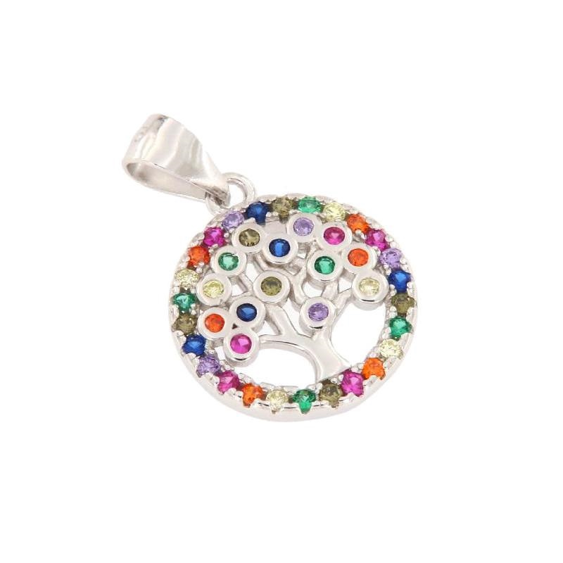 CIONDOLO ARGENTO ZIRCONE