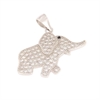 CIONDOLO ARGENTO ZIRCONE