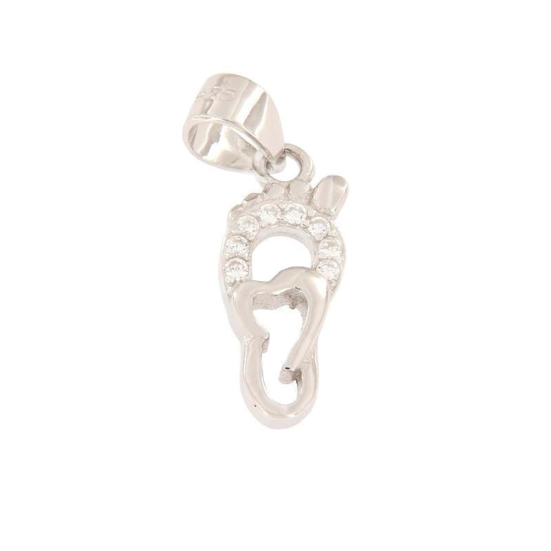 CIONDOLO ARGENTO ZIRCONE