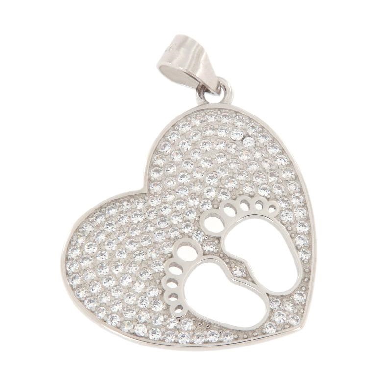 CIONDOLO ARGENTO ZIRCONE