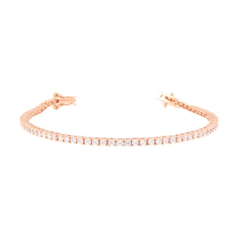 BRACCIALE ARGENTO ZIRCONE TENNIS