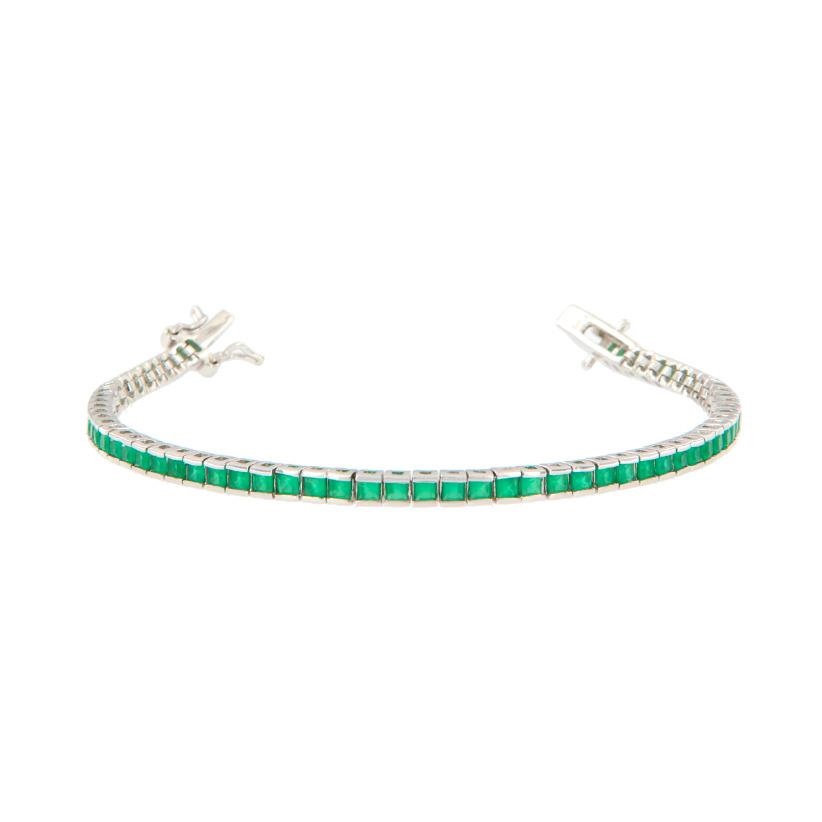 BRACCIALE ARGENTO ZIRCONE TENNIS