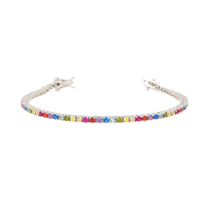 BRACCIALE ARGENTO ZIRCONE TENNIS