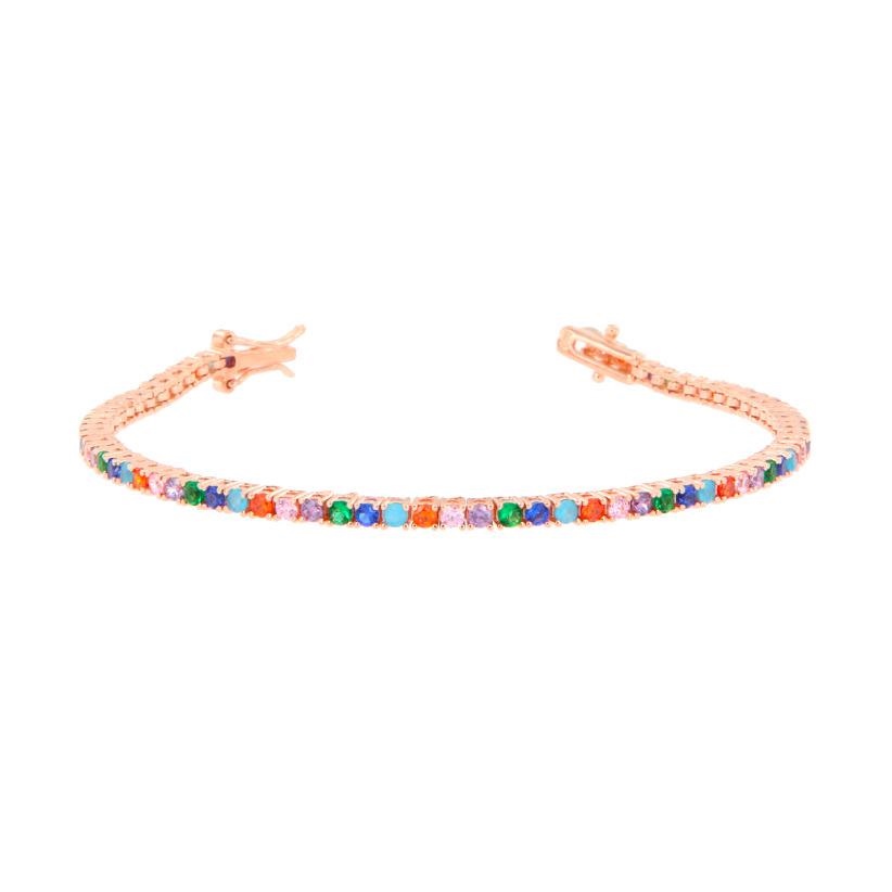 BRACCIALE ARGENTO ZIRCONE TENNIS