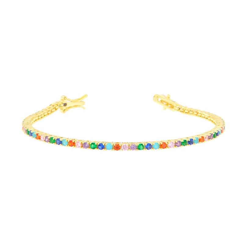 BRACCIALE ARGENTO ZIRCONE TENNIS