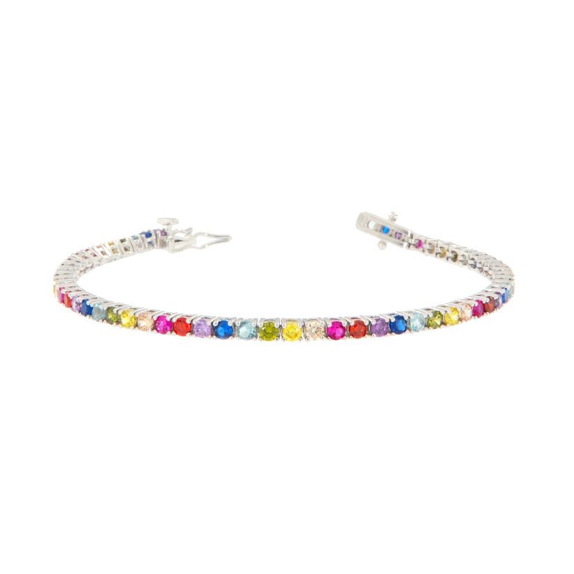 BRACCIALE ARGENTO ZIRCONE TENNIS