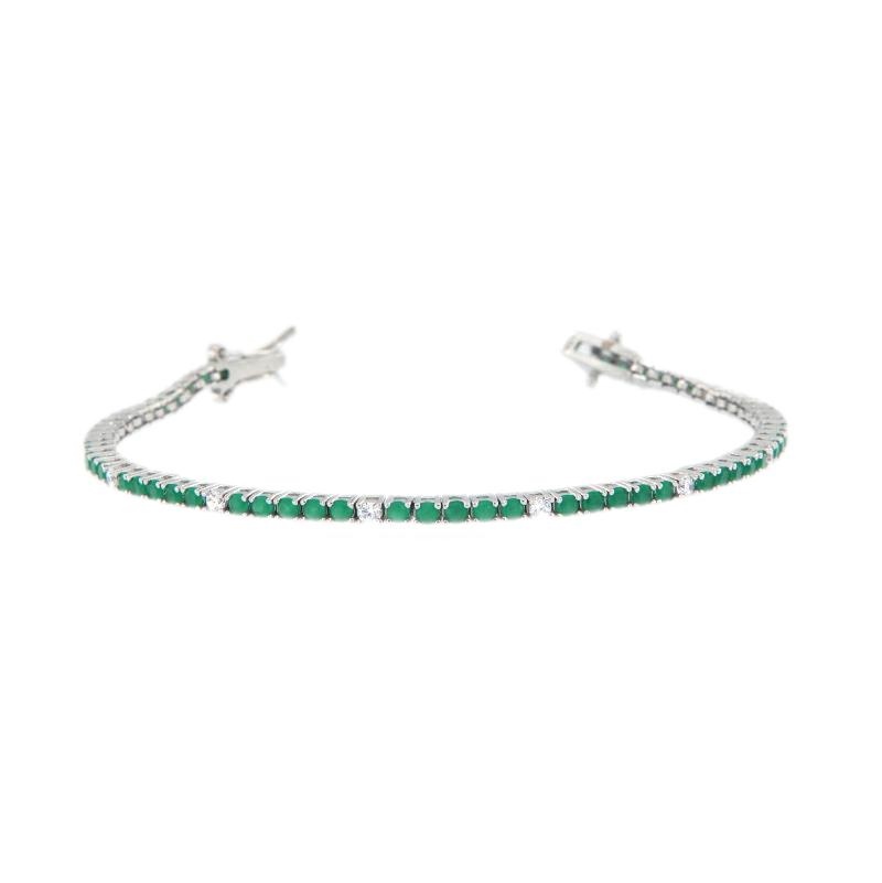 BRACCIALE ARGENTO ZIRCONE TENNIS