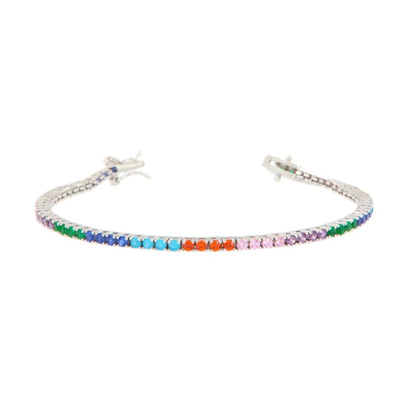 BRACCIALE ARGENTO ZIRCONE TENNIS