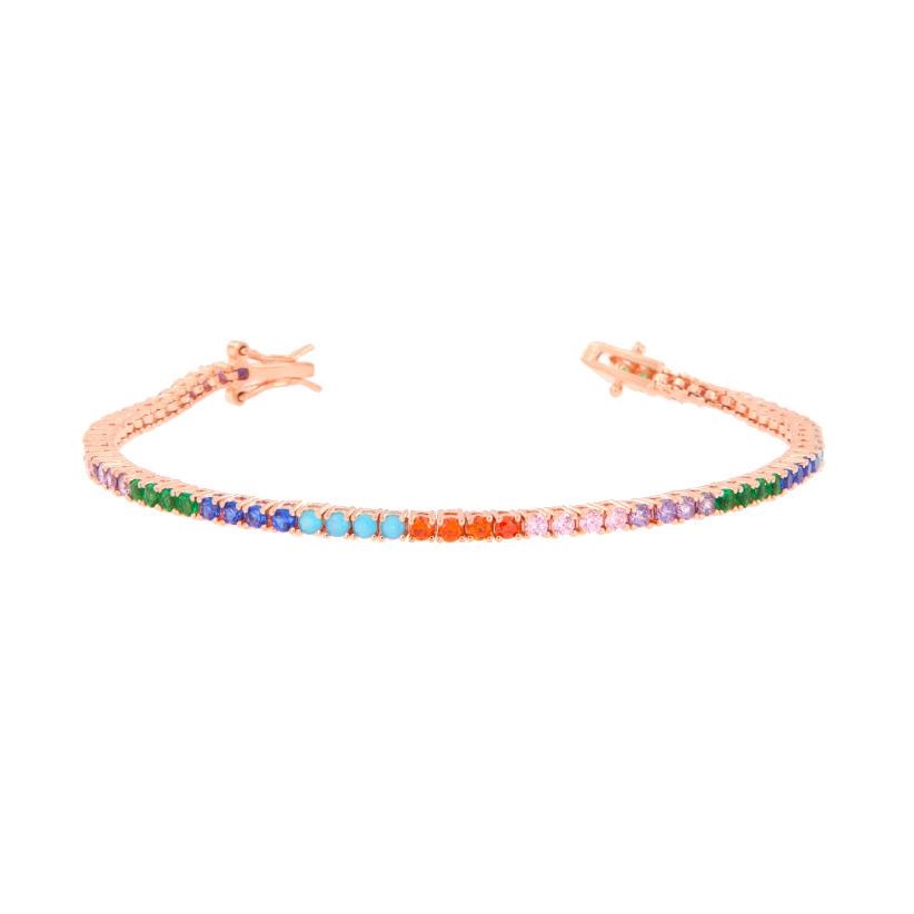 BRACCIALE ARGENTO ZIRCONE TENNIS