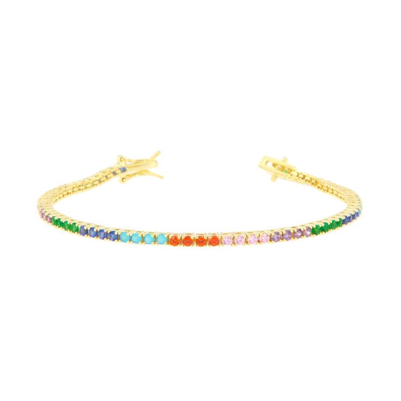 BRACCIALE ARGENTO ZIRCONE TENNIS