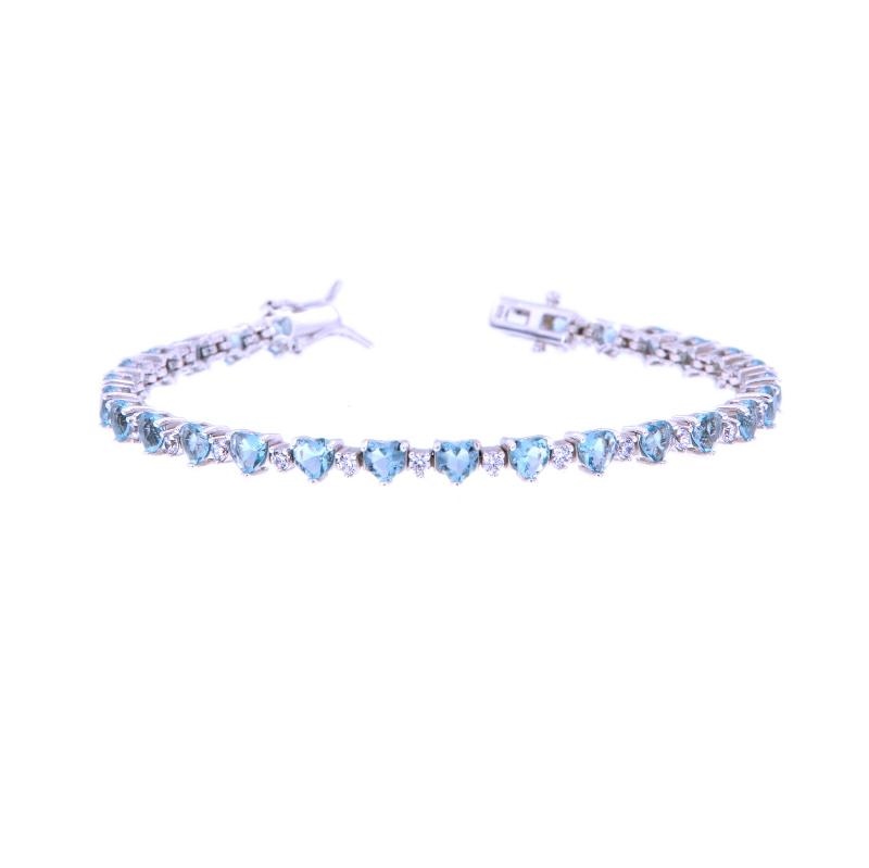 BRACCIALE ARGENTO TENNIS