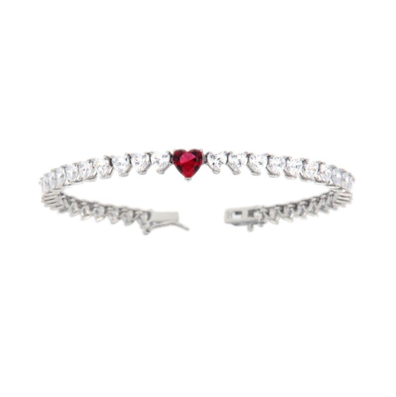 BRACCIALE ARGENTO TENNIS