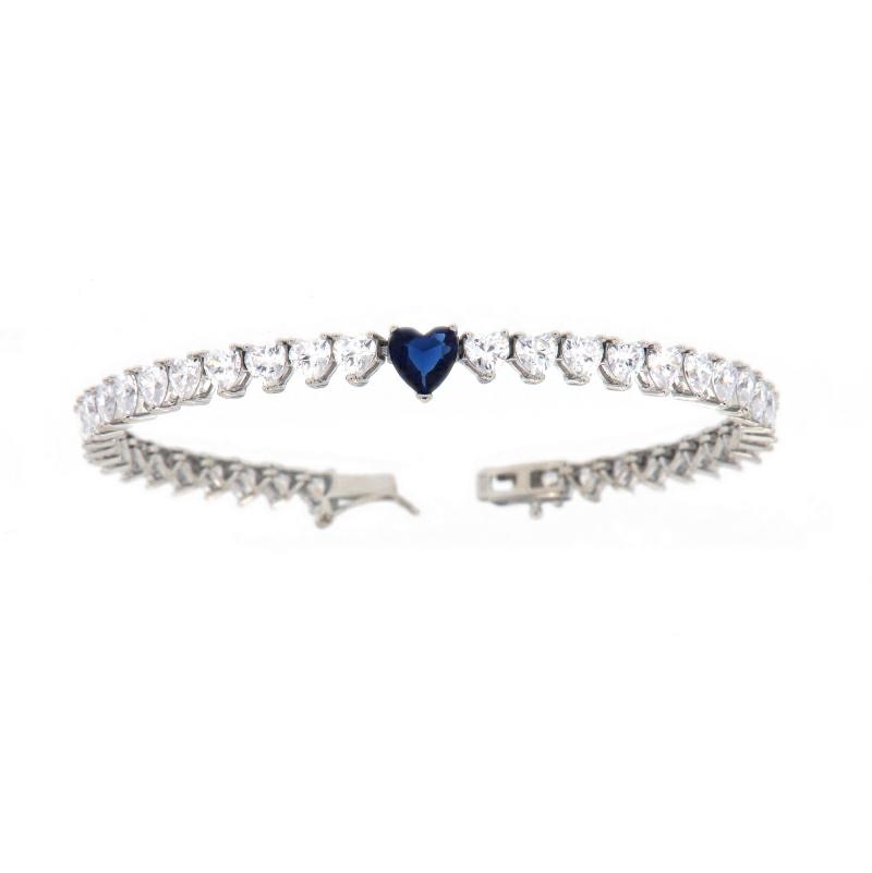 BRACCIALE ARGENTO ZIRCONE TENNIS