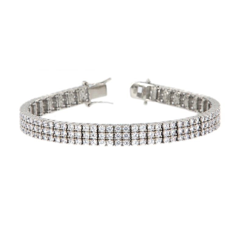 BRACCIALE ARGENTO ZIRCONE TENNIS