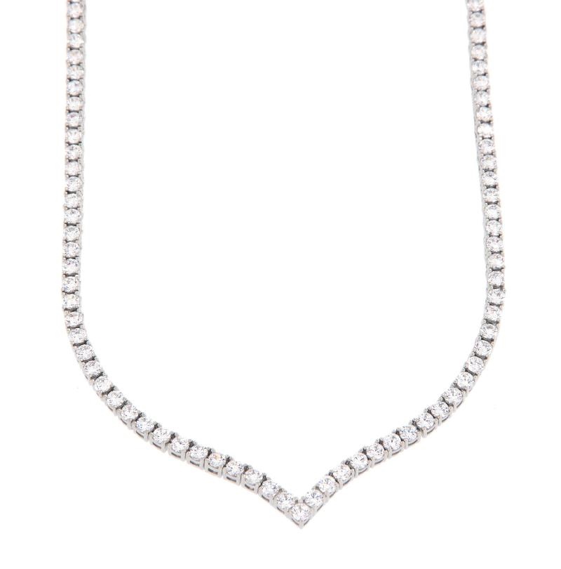 COLLIER ARGENTO ZIRCONE TENNIS