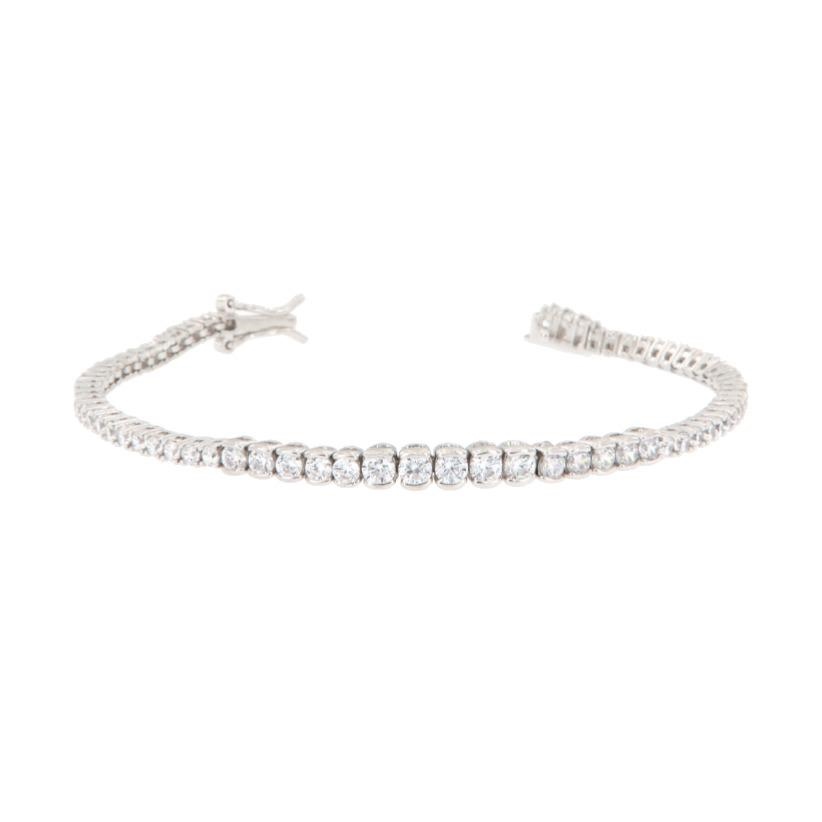 BRACCIALE ARGENTO ZIRCONE TENNIS