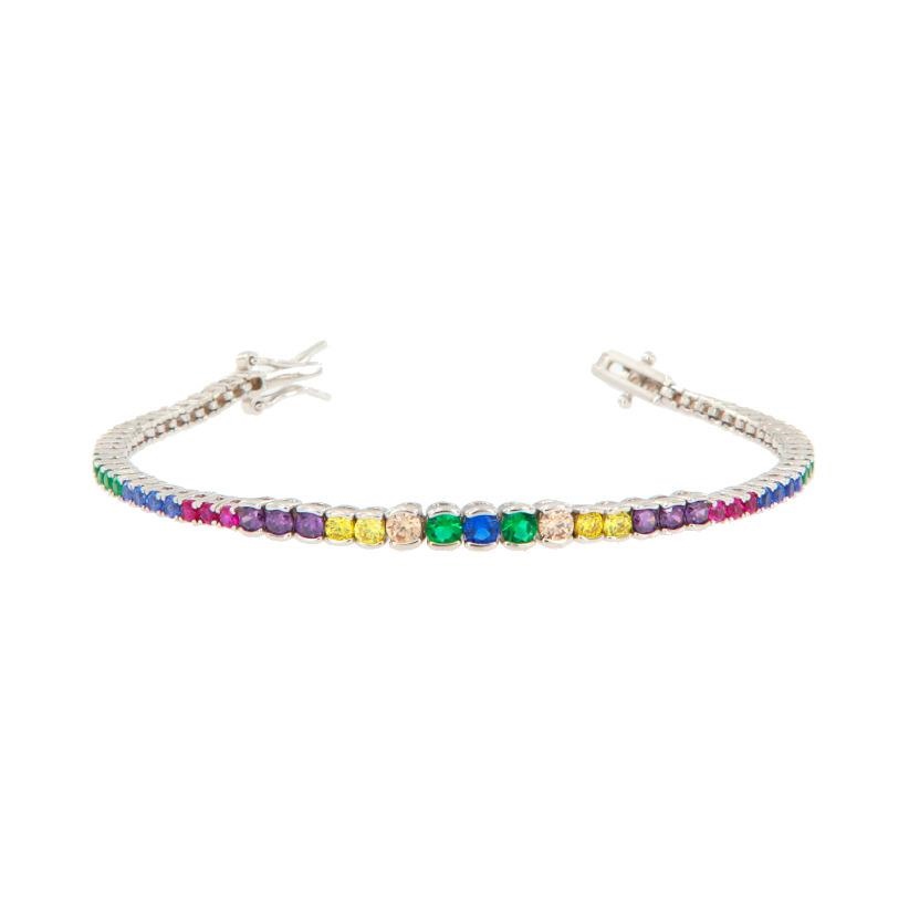 BRACCIALE ARGENTO ZIRCONE TENNIS