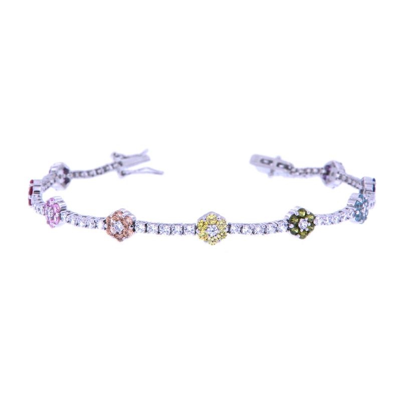 BRACCIALE ARGENTO ZIRCONE TENNIS
