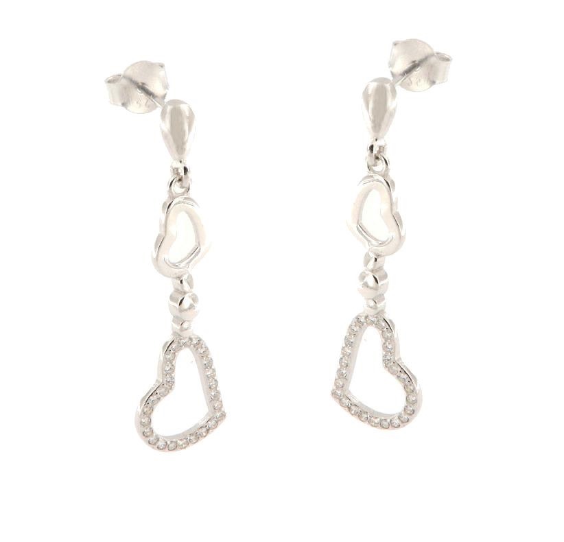 ORECCHINO ARGENTO ZIRCONE 3PZ
