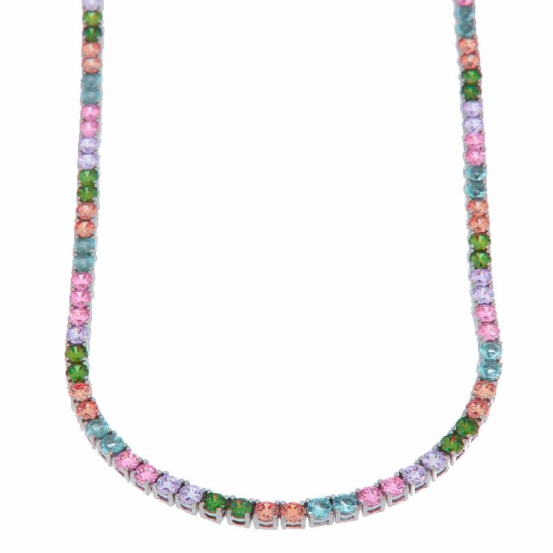 COLLIER ARGENTO ZIRCONE TENNIS