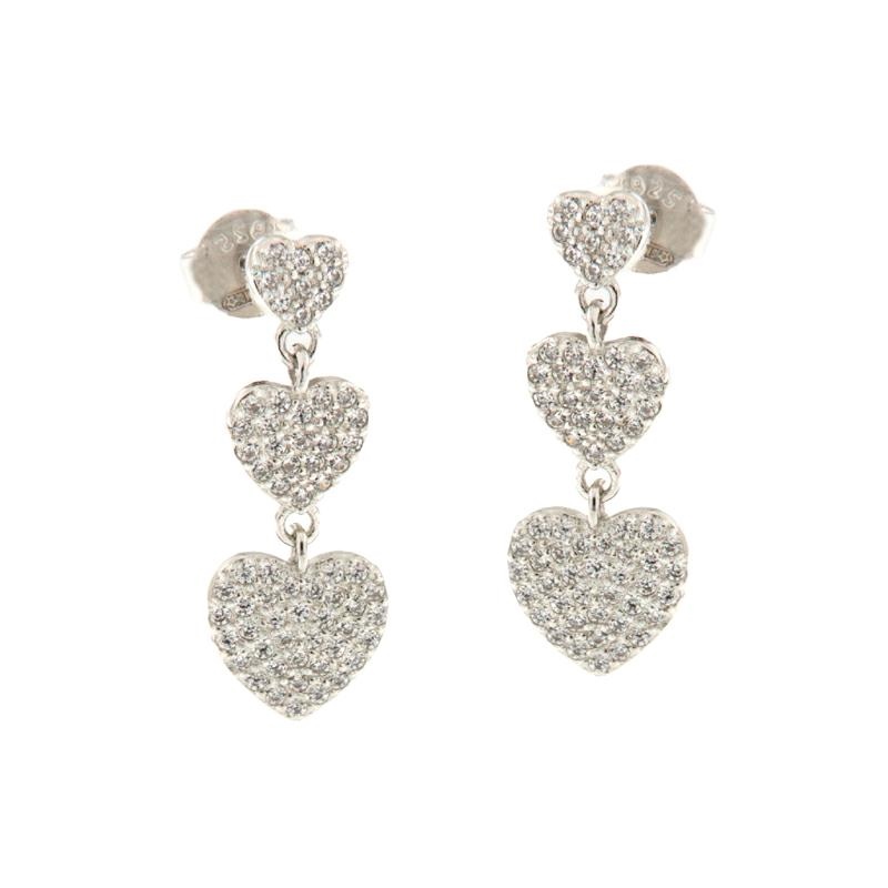 ORECCHINO ARGENTO ZIRCONE 3PZ