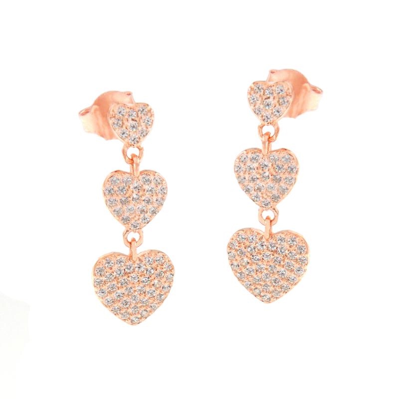 ORECCHINO ARGENTO ZIRCONE 3PZ