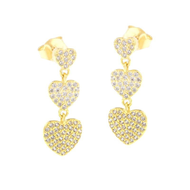 ORECCHINO ARGENTO ZIRCONE 3PZ