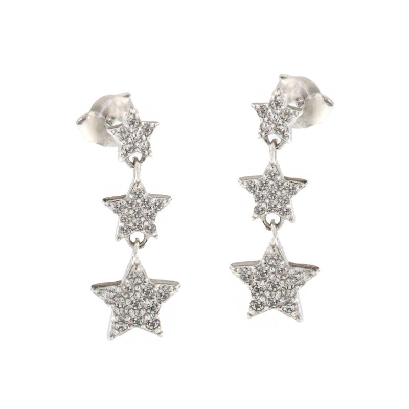 ORECCHINO ARGENTO ZIRCONE 3PZ
