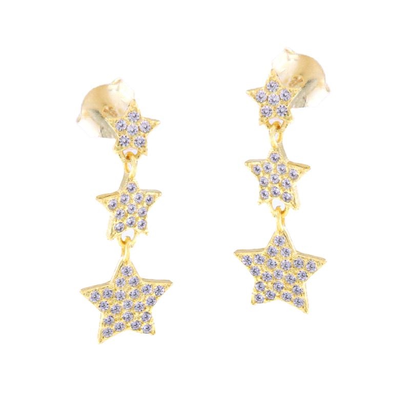ORECCHINO ARGENTO ZIRCONE 3PZ