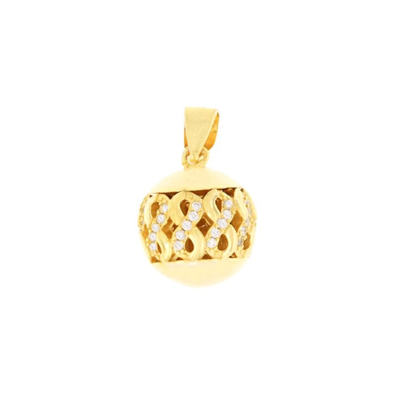 CIONDOLO ARGENTO ZIRCONE