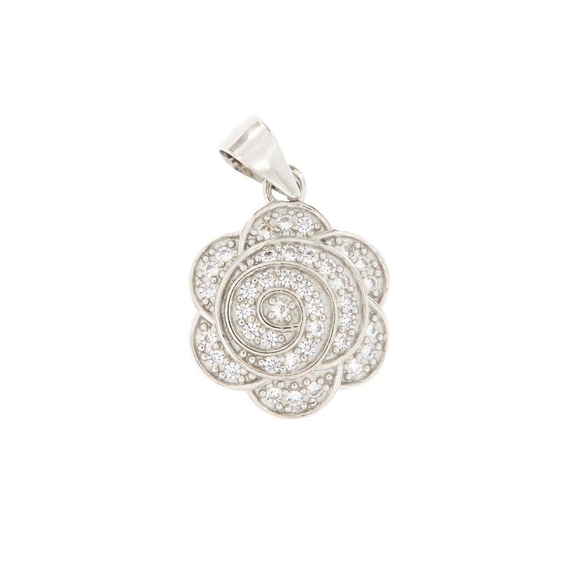 CIONDOLO ARGENTO ZIRCONE